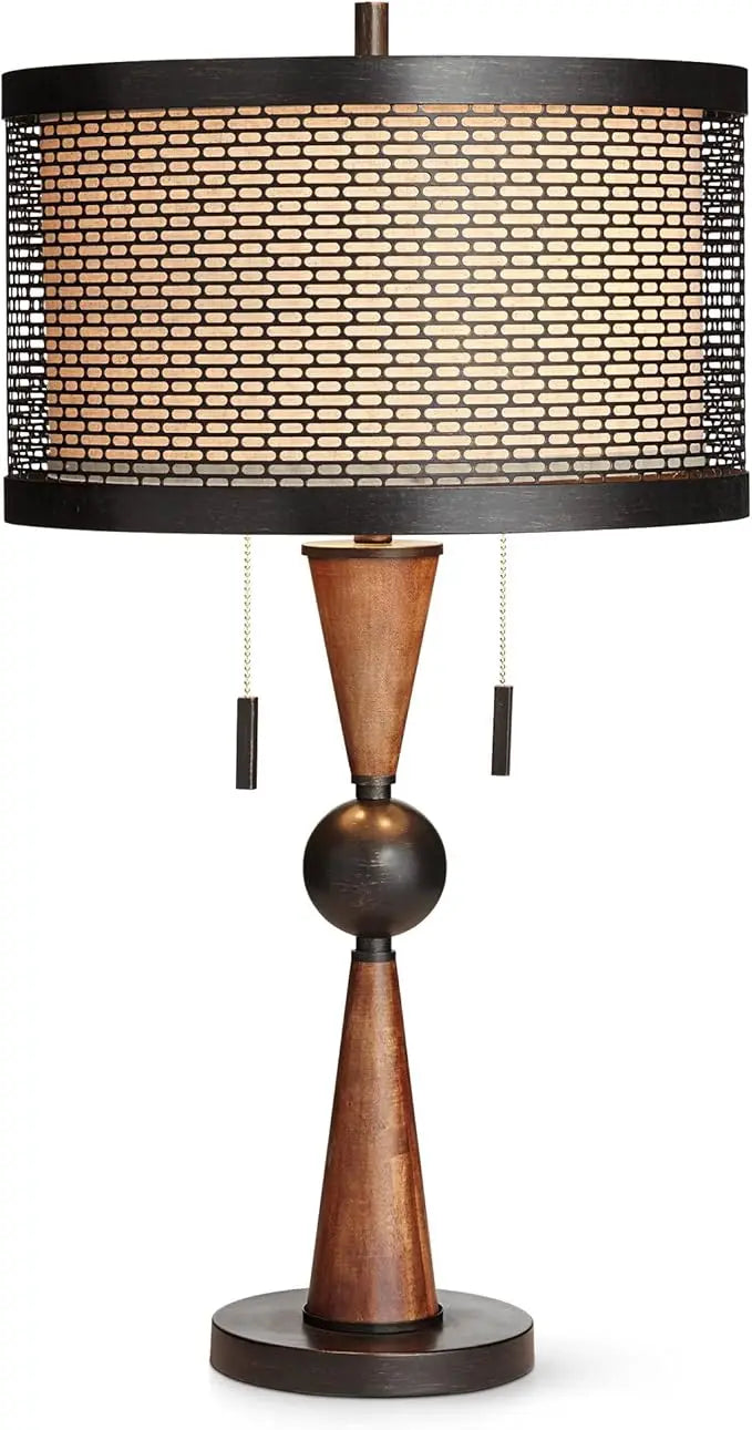 29 3/4" Tall Cherry Farmhouse Table Lamp.