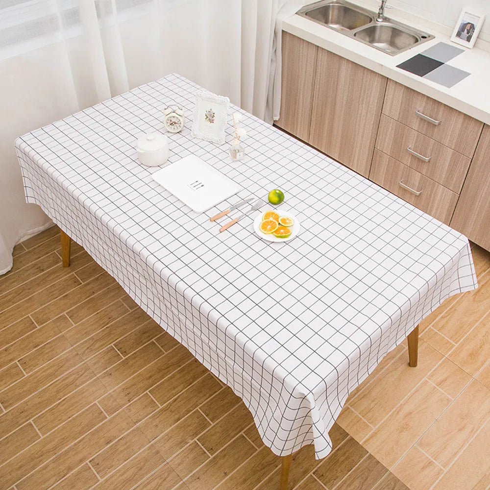 Rectangle Wipe Clean Party Tablecloth Cover