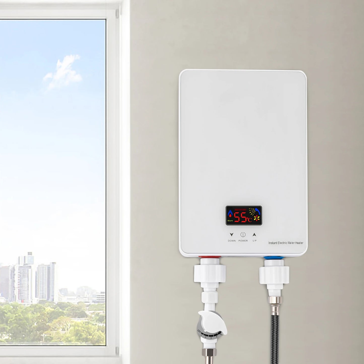 220V 6000W Instant Water Heater with Shower Head