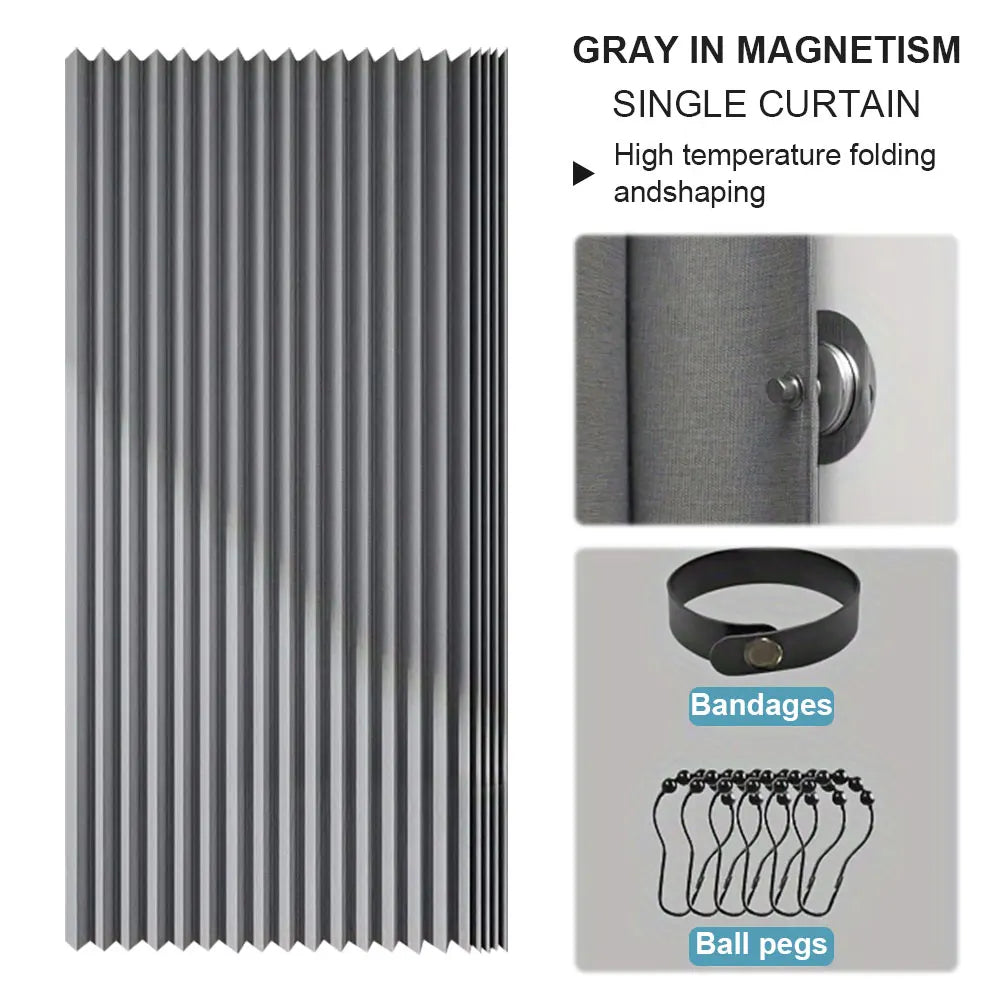Foldable Magnetic Shower Curtain