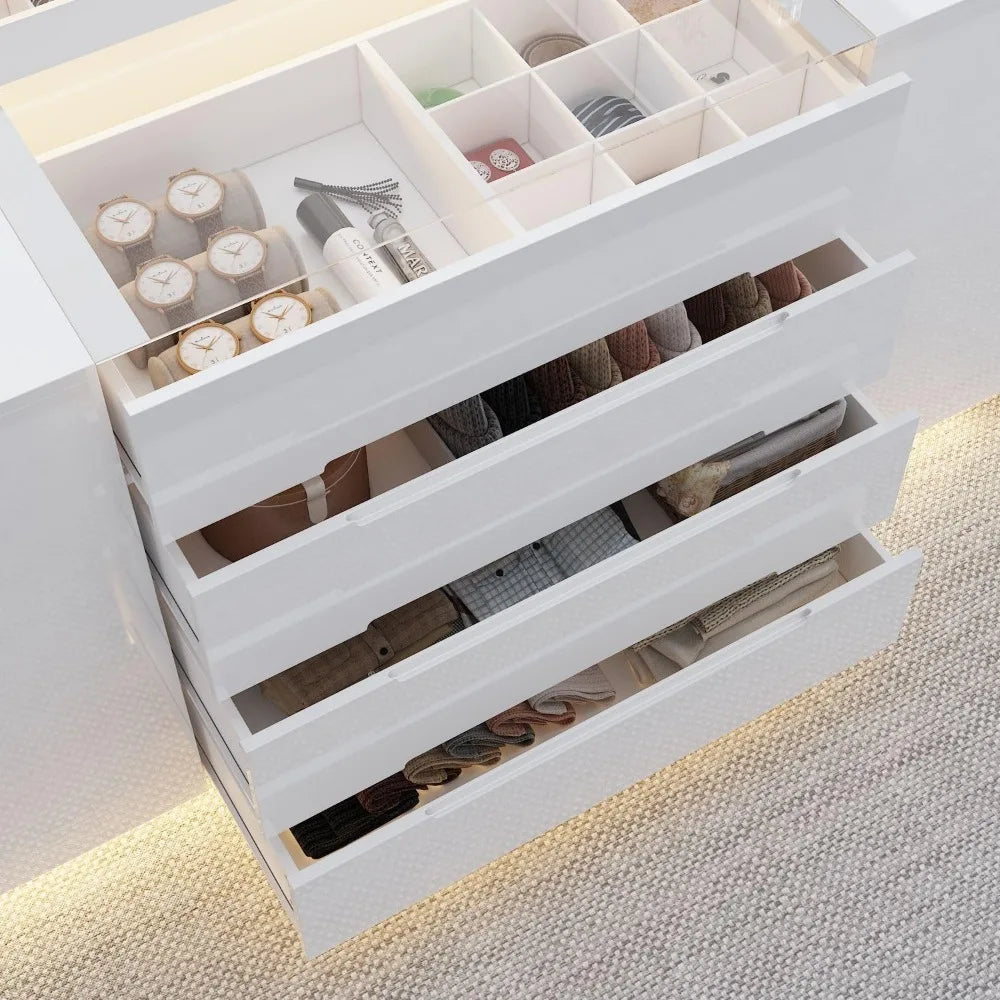 16 Drawer Armoire Bedroom Island Wardrobe Closet Island