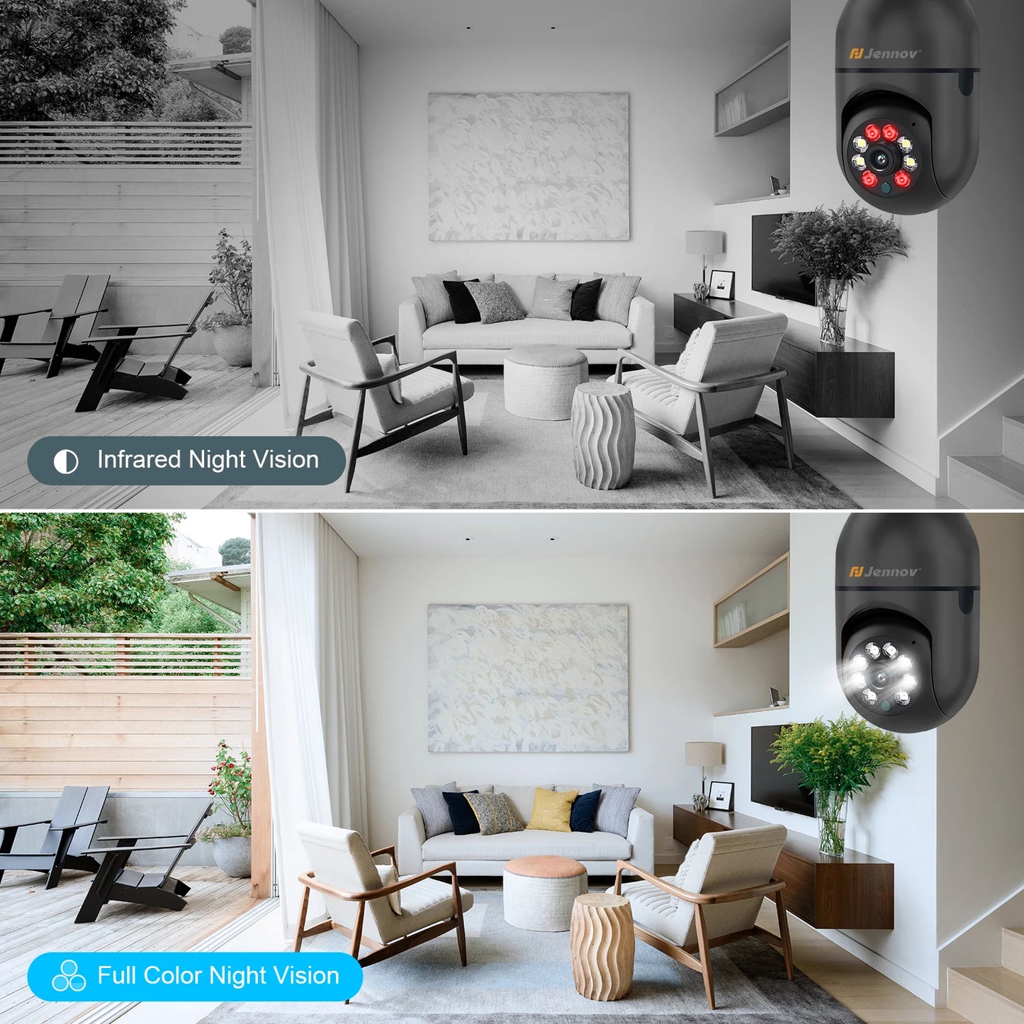 360°/2k HD Wireless Camera, Wi-Fi Light Socket Camera for Indoor-outdoor Home Security