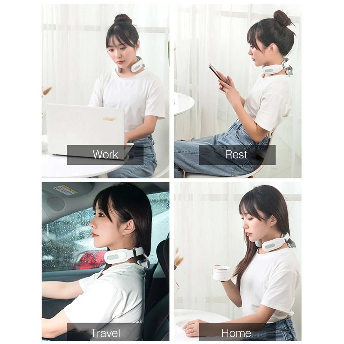 4 Head Neck and spine Massage Machine