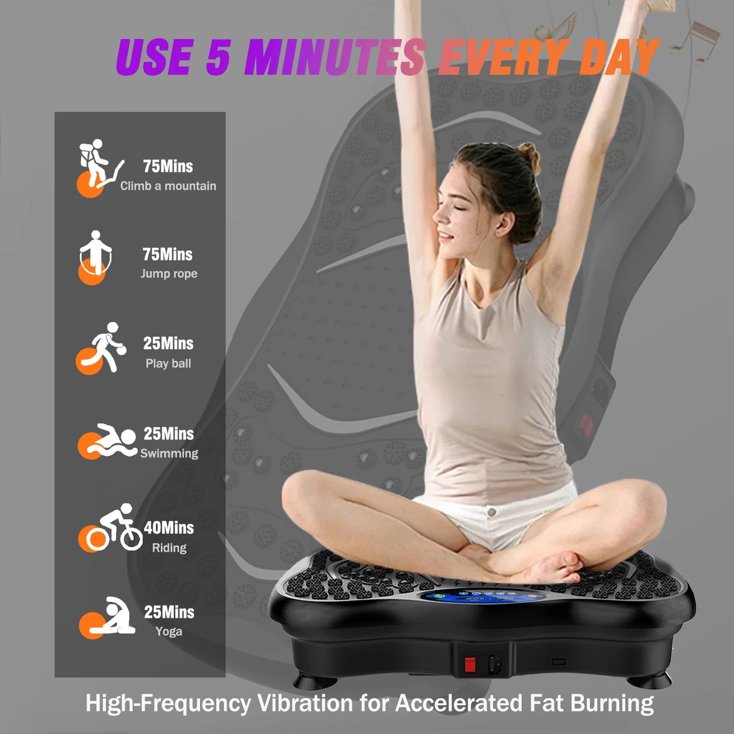 Fat-Burning Full Body Vibration Exercise Machine