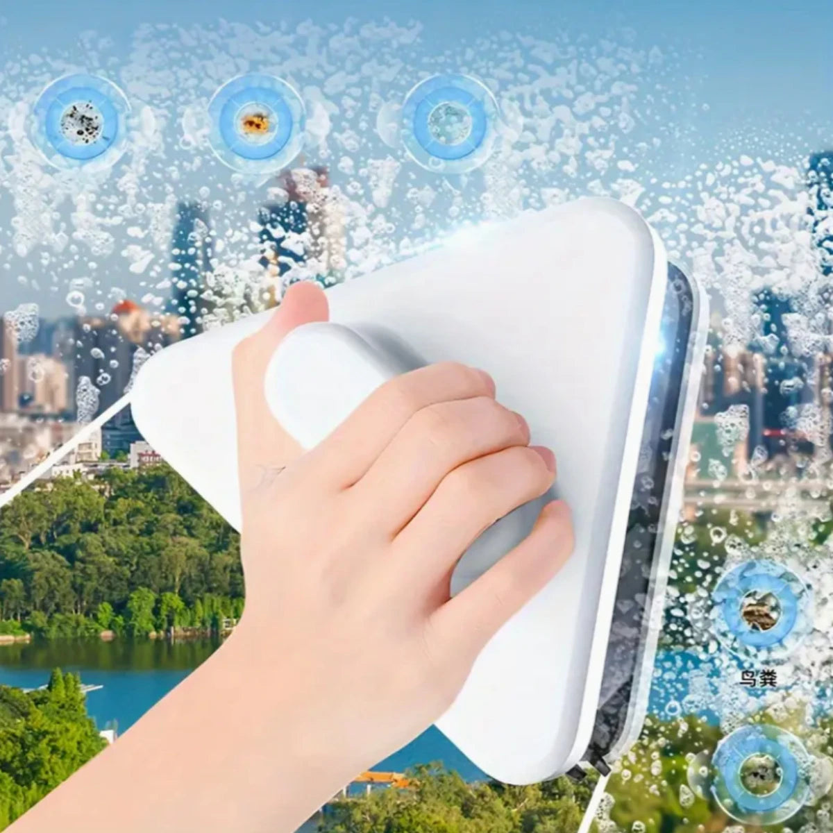 Streak-Free Dual-Sided Magnetic Glass Cleaner