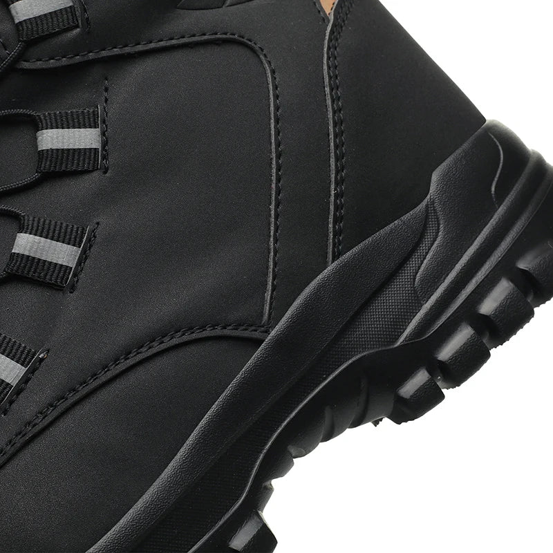 High Top Steel Toe Boots Slip Resistant Anti-Puncture
