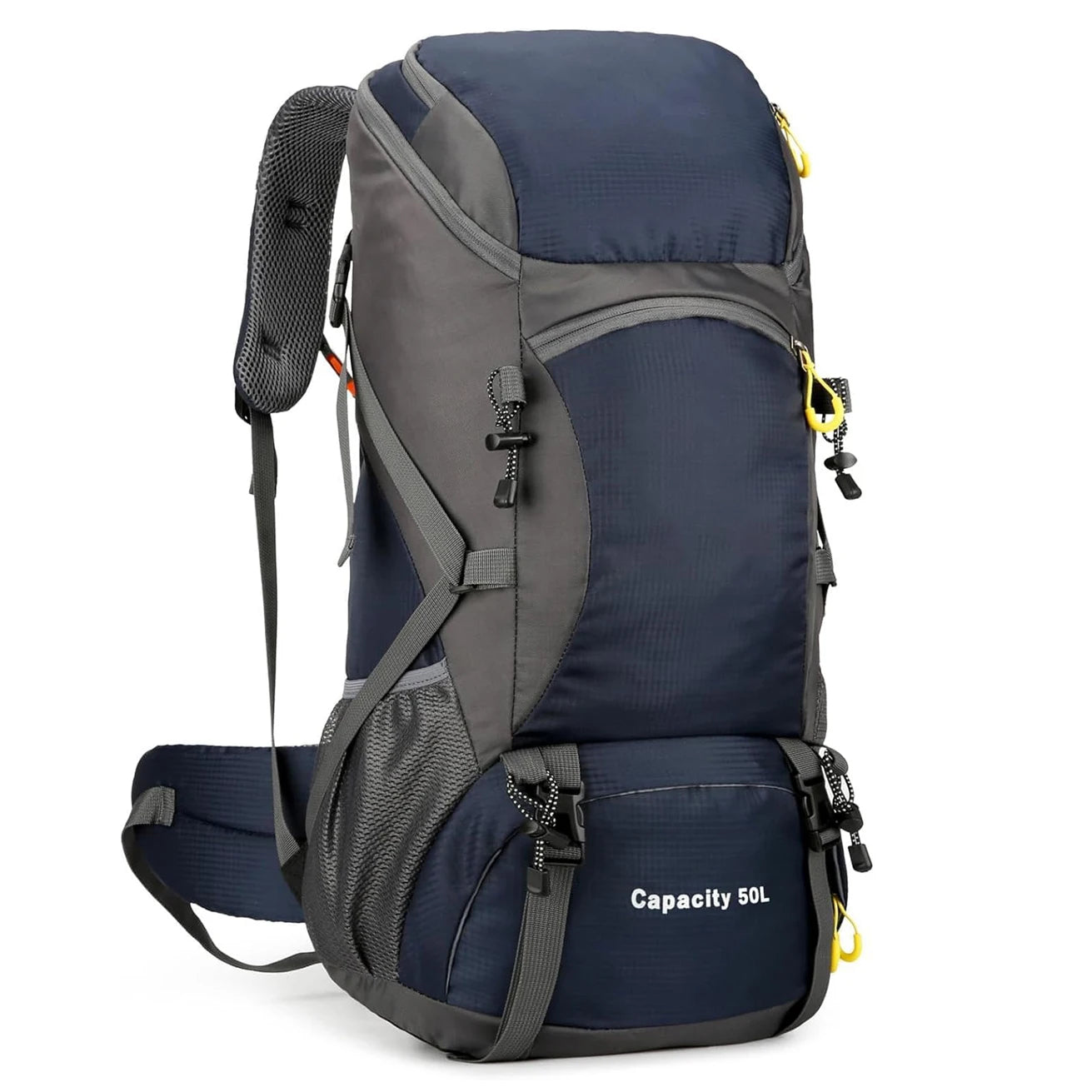 50L Lightweight Travel Backpack with Rain Cover for Hiking