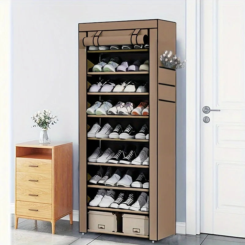 10-Layer Sturdy Shoe Rack - Holds 18-22 Pairs