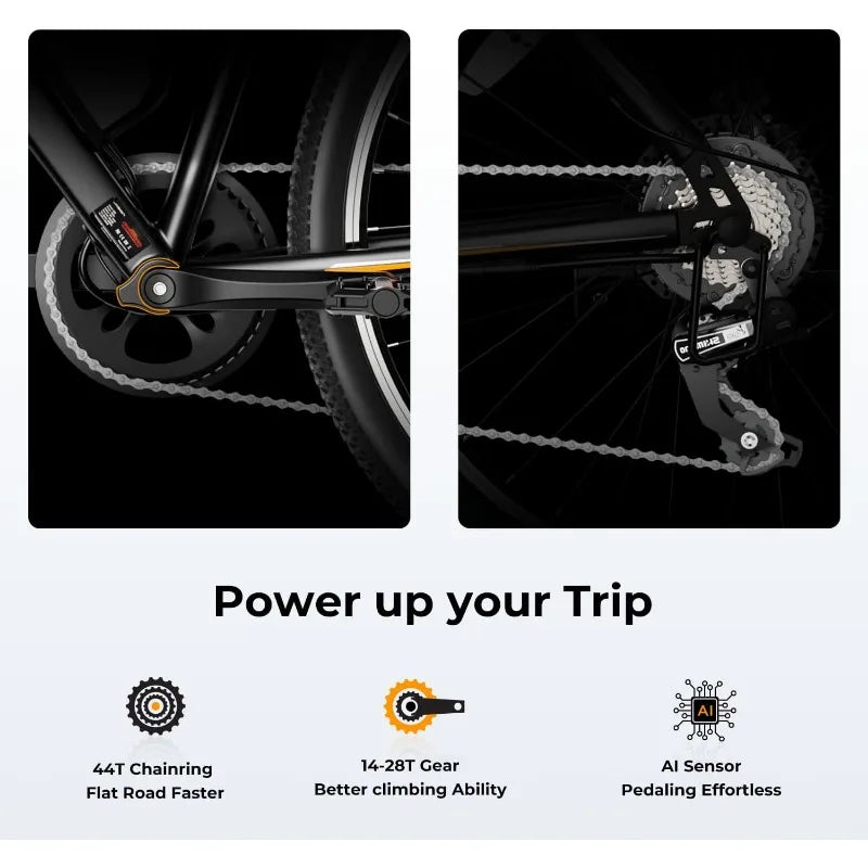 Electric Bike for Adults with Peak 500W Brushless Motor