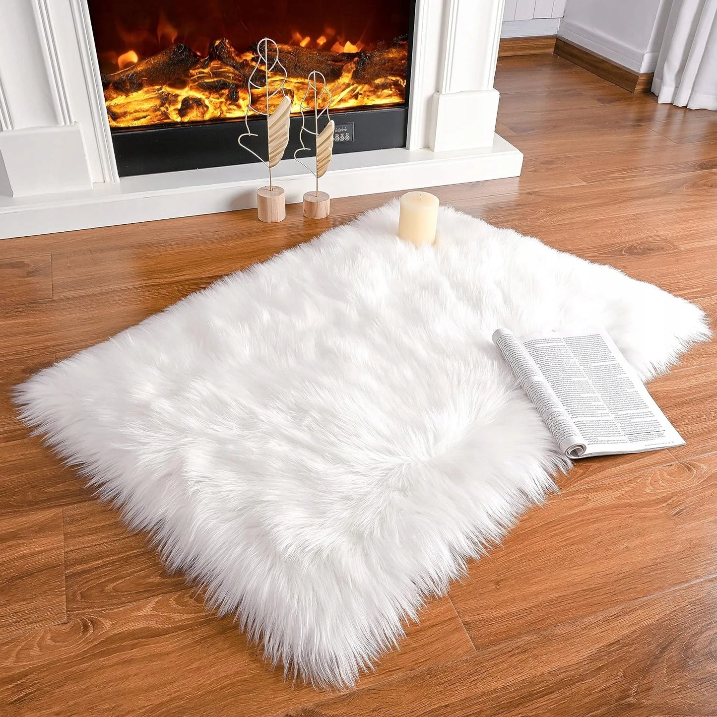 Thicken dense Faux Fur Rug decoration carpets for living room rugs long plush carpet for Bedroom home decor floor mats