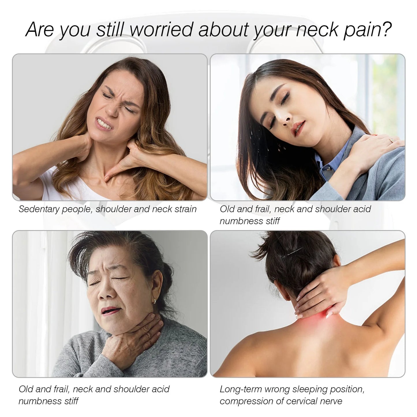 4 Head Neck and spine Massage Machine