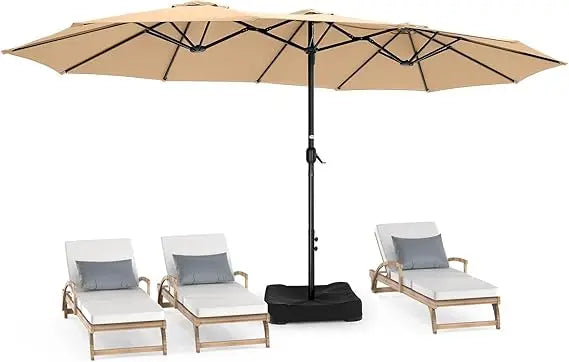 15ft Rectangle Oversized Double Sided Pool Umbrellas