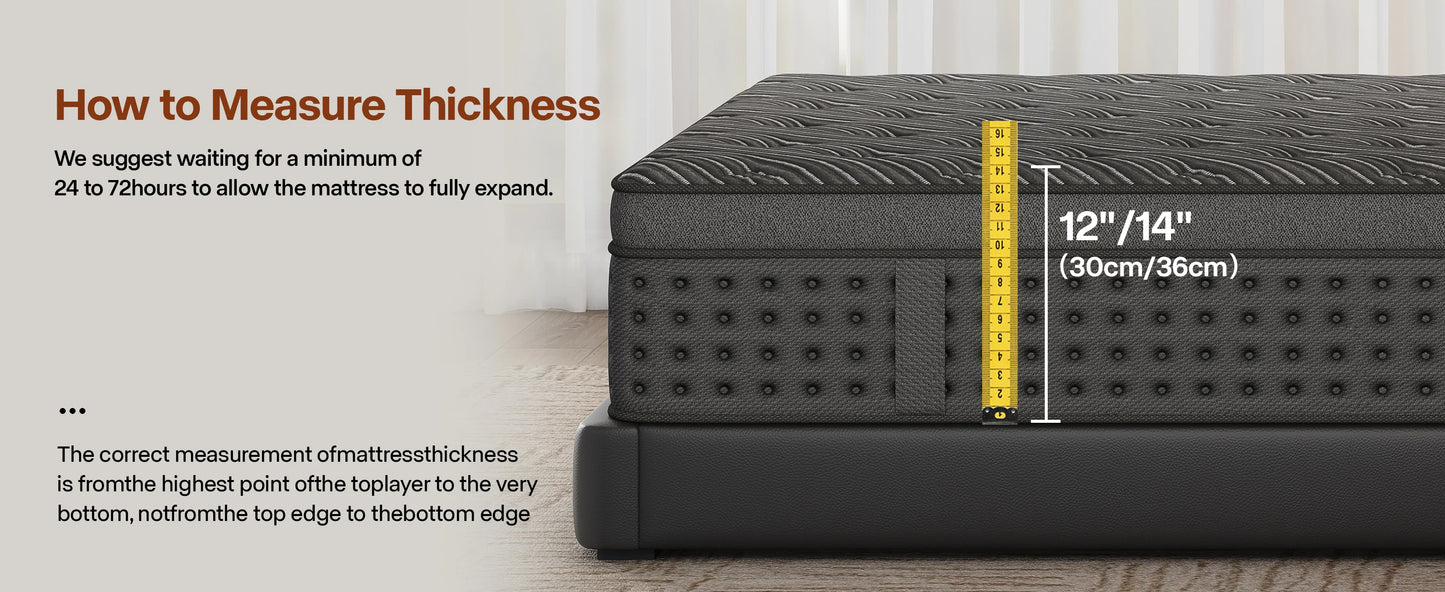 12"14"Twin Full Queen King Size Mattress