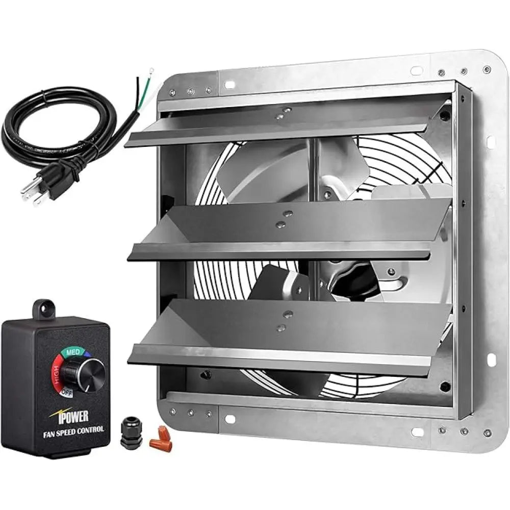 14 Inch Wall Mounted Shutter Exhaust Fan with Speed Controller