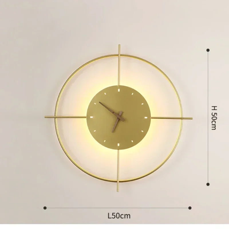 Wall Lamp with Clock Dining Room Decor
