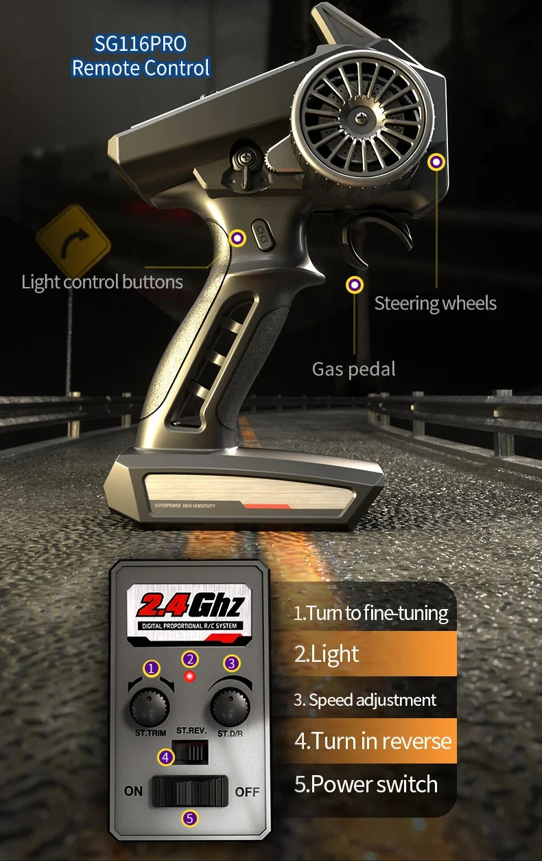 4WD RC Professional Racing 2.4G High Speed Off-Road Drift Car