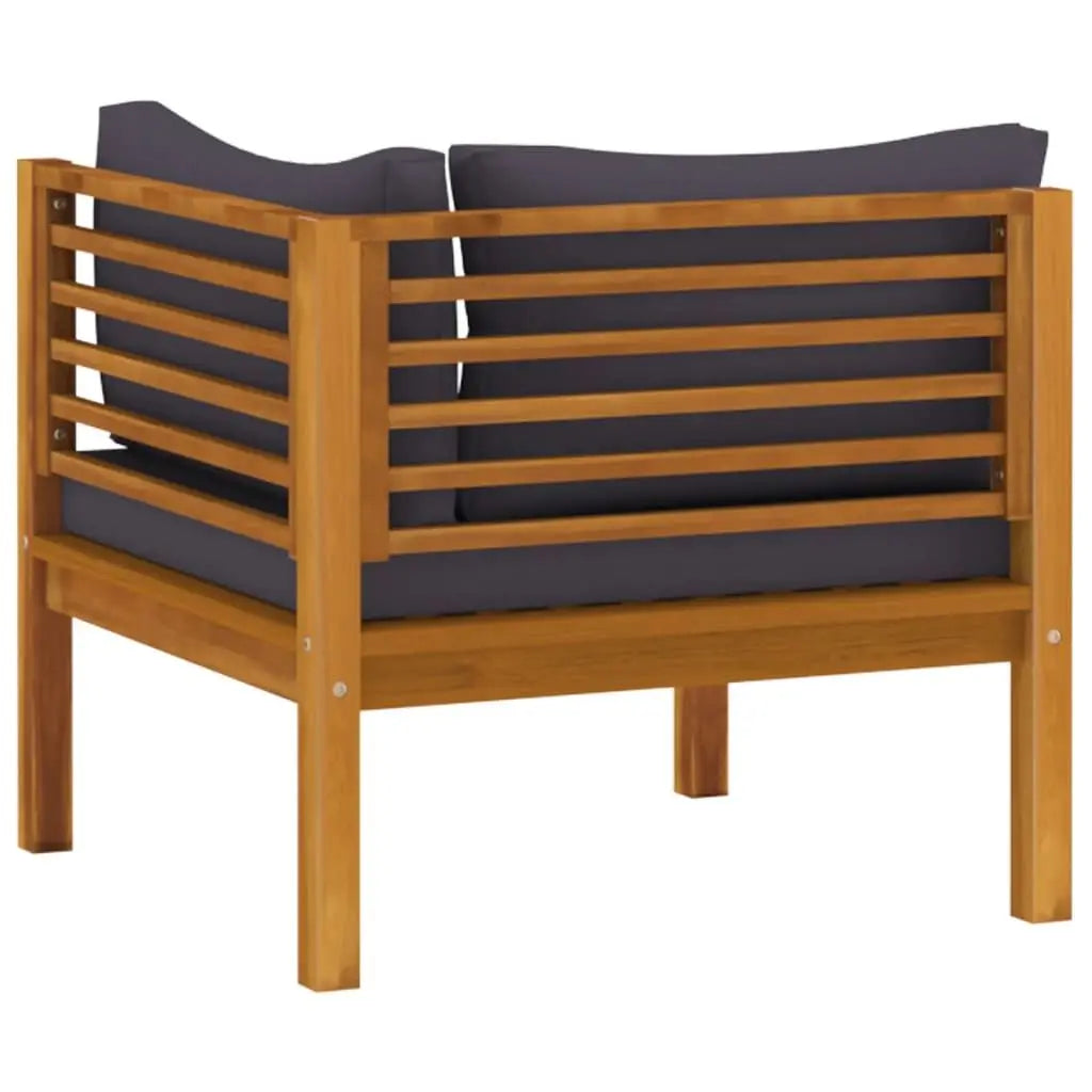12-Piece Solid Acacia Wood Patio Lounge Set