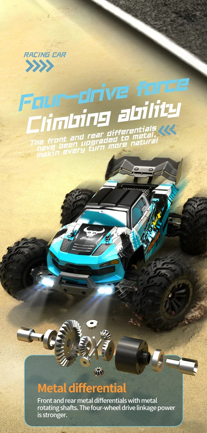 4WD RC Professional Racing 2.4G High Speed Off-Road Drift Car