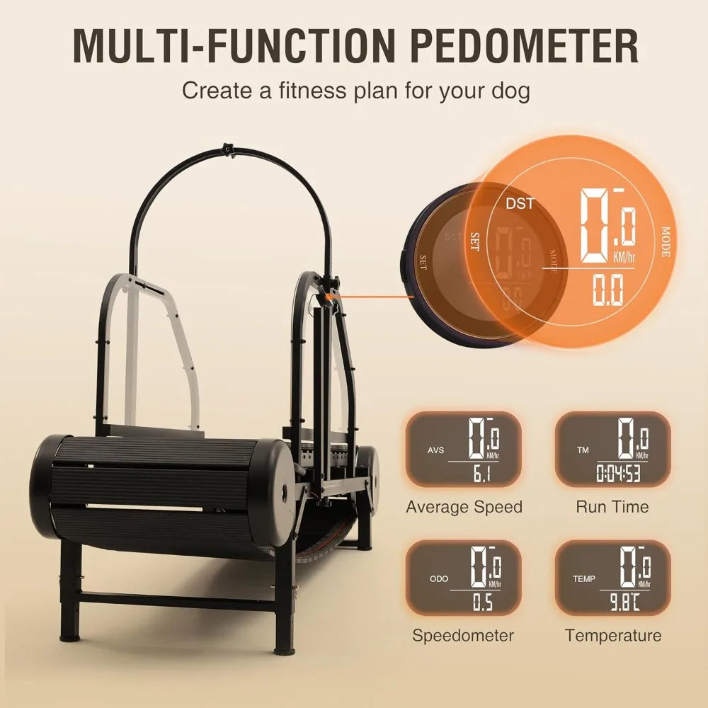 Canine Running Slat Mill Machine with Pedometer for Exercise & Healthy