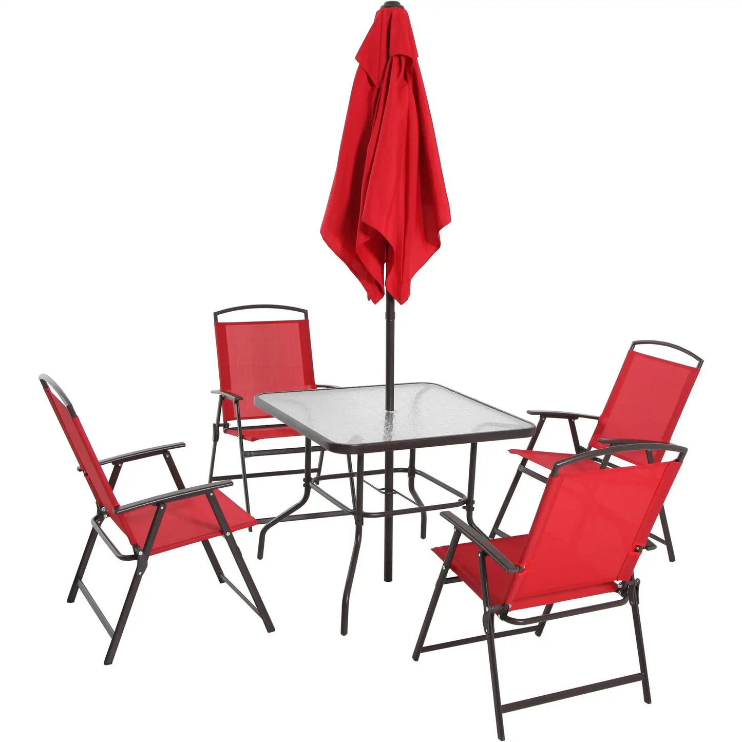 6-Piece Outdoor Patio Dining Set with Umbrella