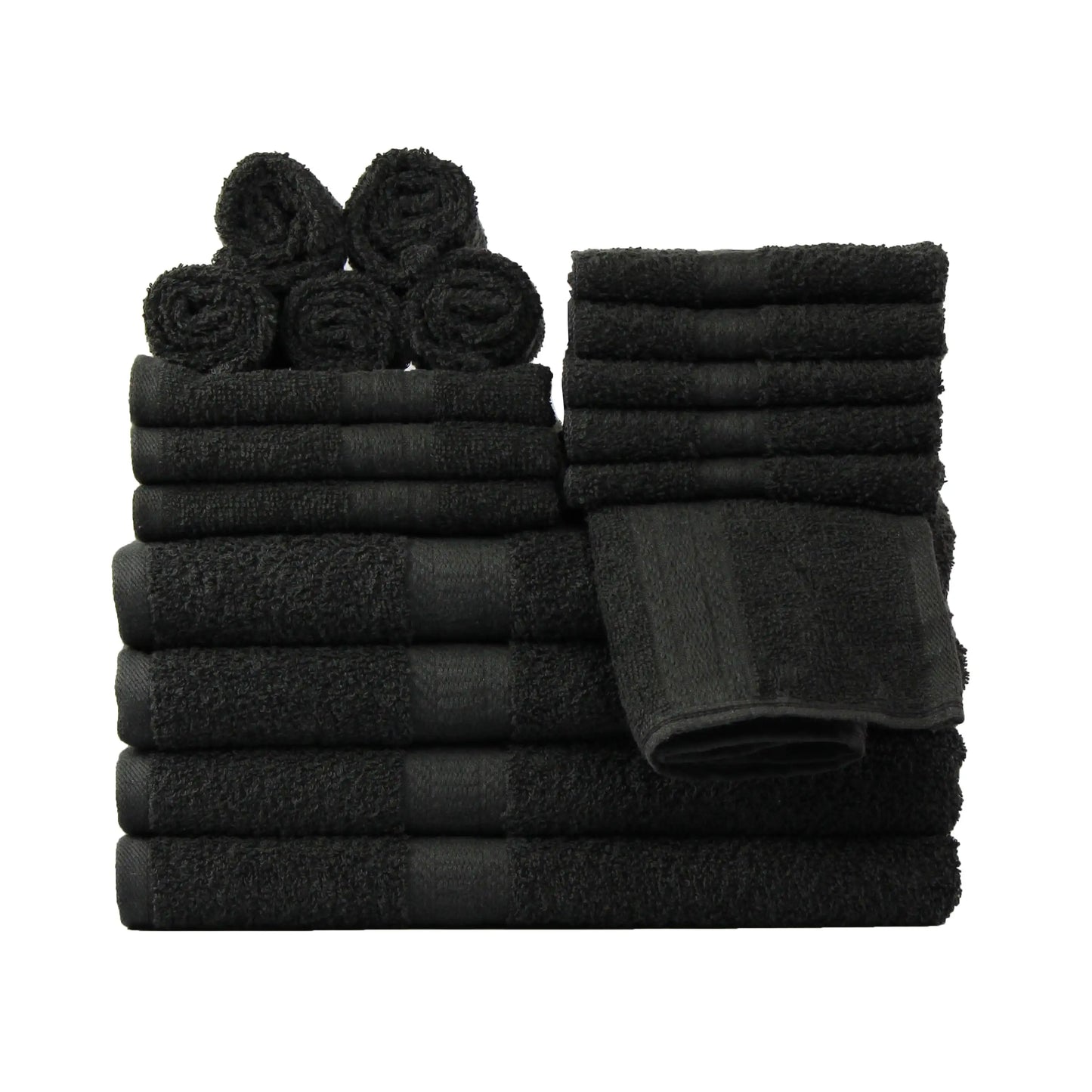 18 Piece 100% Cotton Towel Set