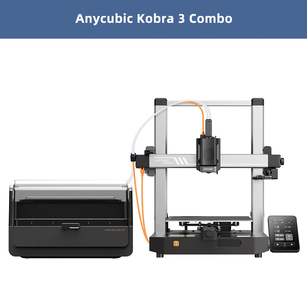 Kobra 3 Combo Multi-Color FDM 3D Printer Max 600mm/s Printing Speed Build Size 250x250x260mm
