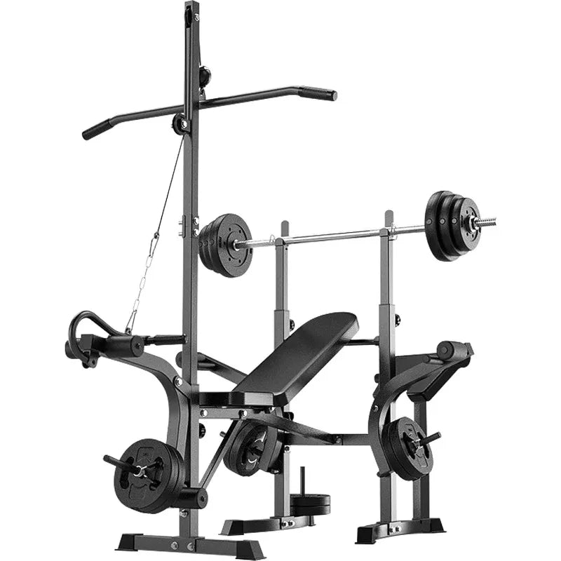 600lbs 6 in 1 Adjustable Weight Bench Set with Leg Extension