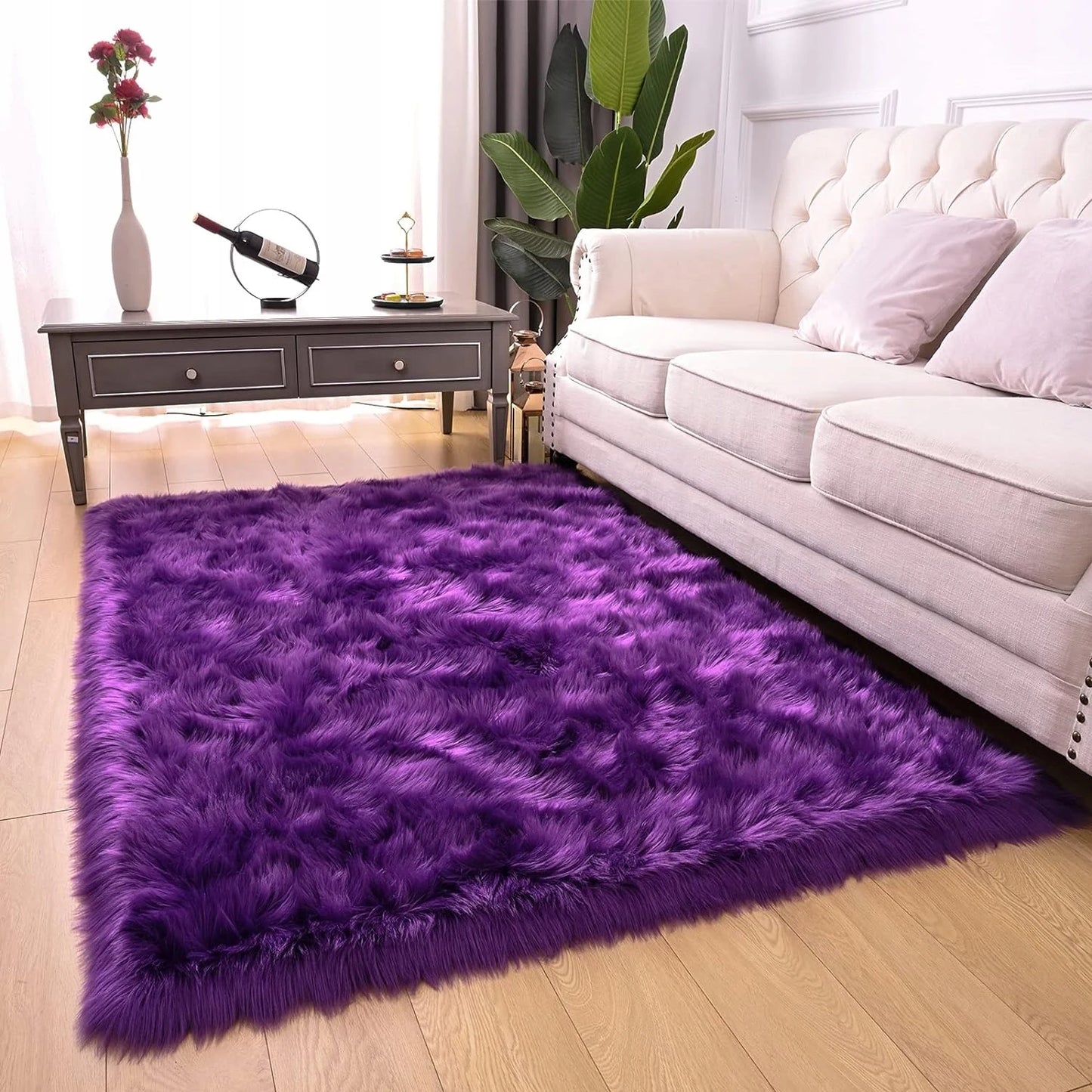 Thicken dense Faux Fur Rug decoration carpets for living room rugs long plush carpet for Bedroom home decor floor mats