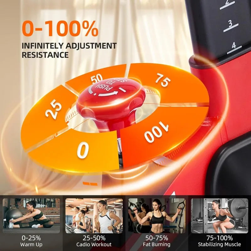 Stationary Bike for Home/Indoor Cycling with Silent Belt Drive