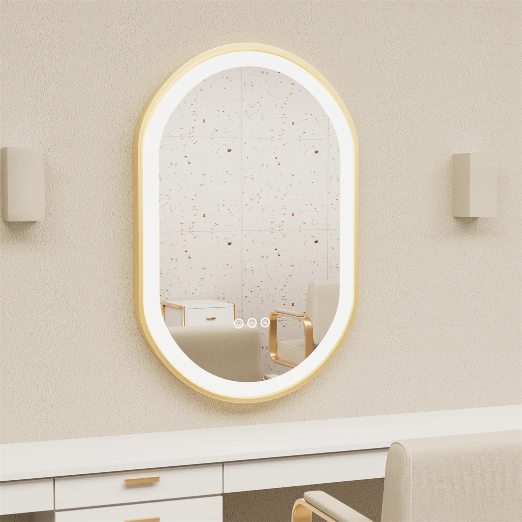 Luxury Oval Led Illuminated Bathroom Mirror