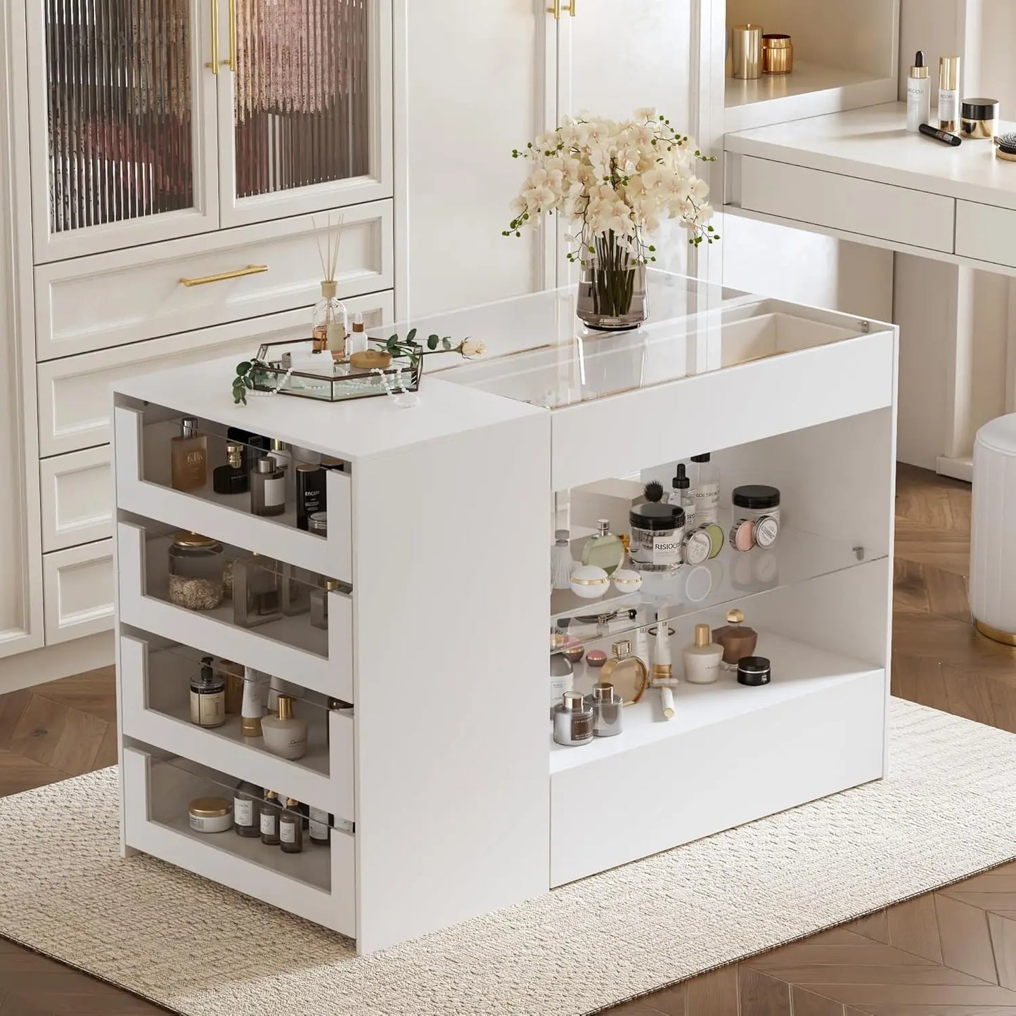 "47.2" Jewelry Display Cabinet for Walk-in/Dressing Room"