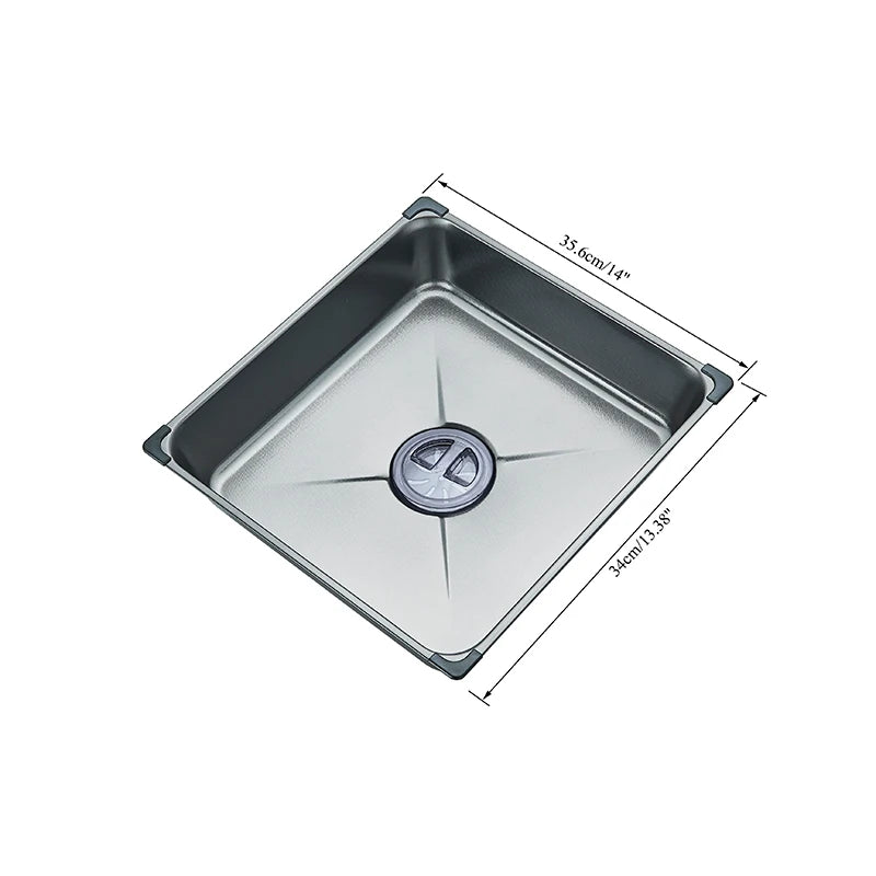 304 Stainless Steel Waterfall Kitchen Sink with Digital Display