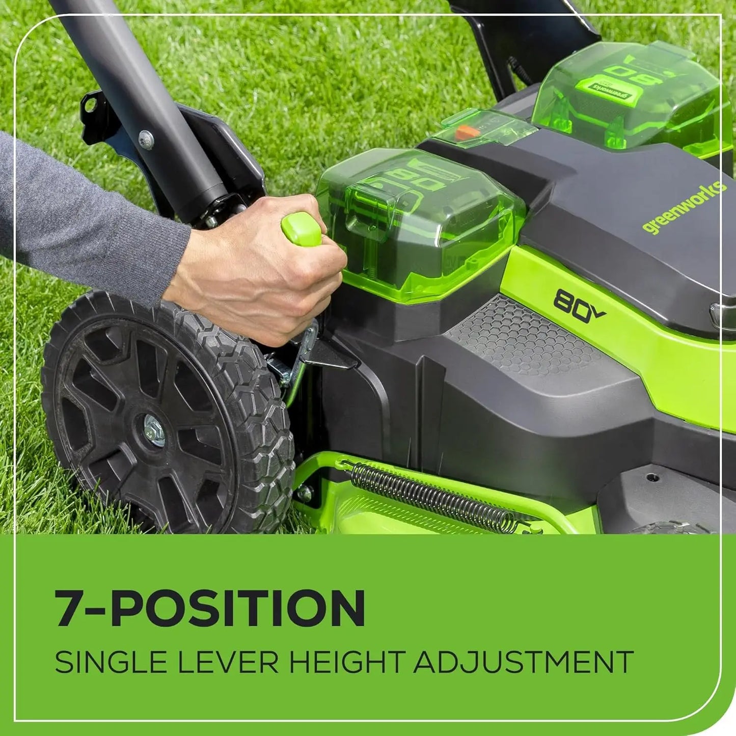 80V 25" Brushless Cordless Dual Blade Lawn Mower