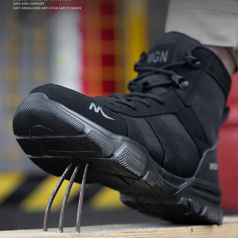 Men Steel Toe Shoes Puncture-Proof Sneakers
