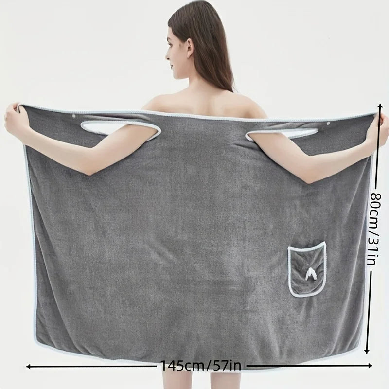 Wearable Bath Towel Skirt for Adults.
