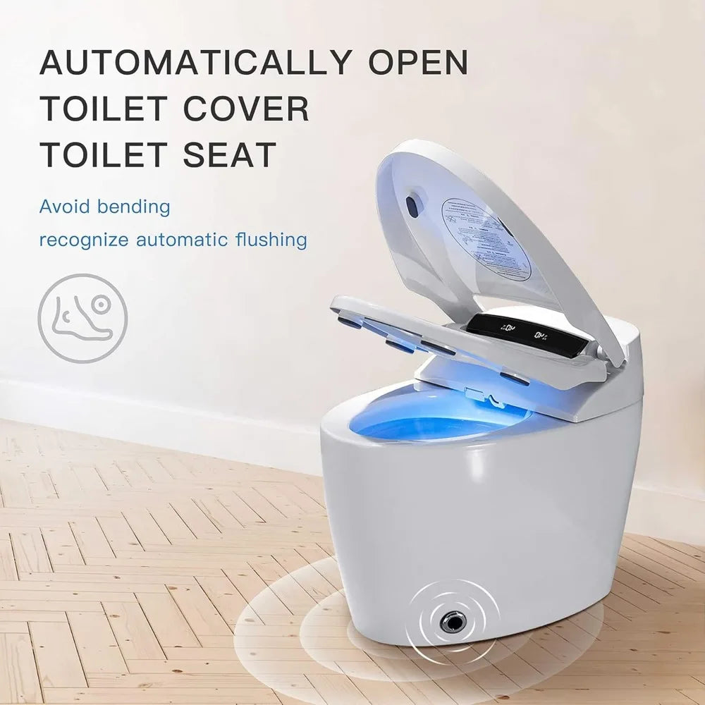 Toilets with Warm Water Sprayer & Dryer, with Fahrenheit LED Display