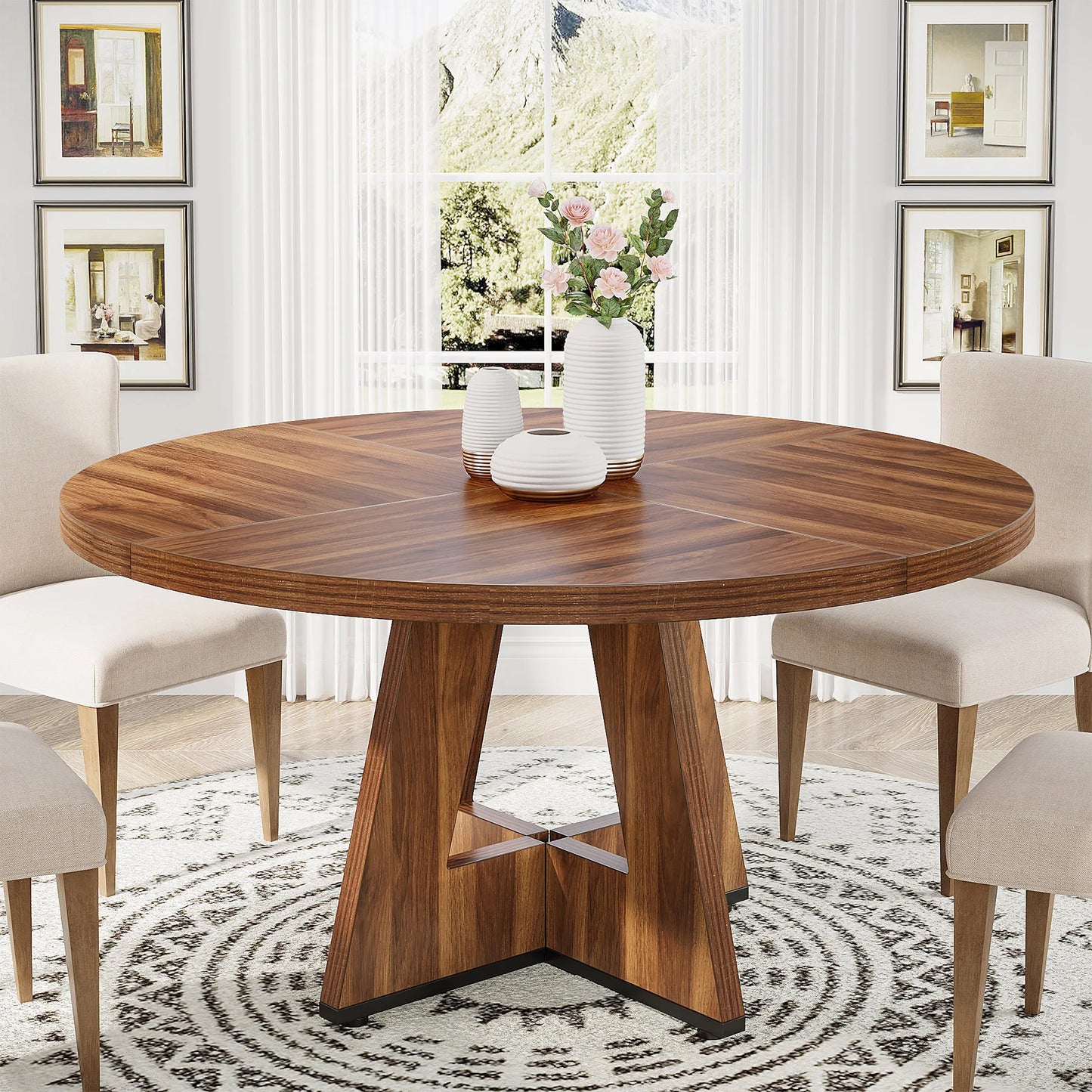 47 Inch Round Dining Table