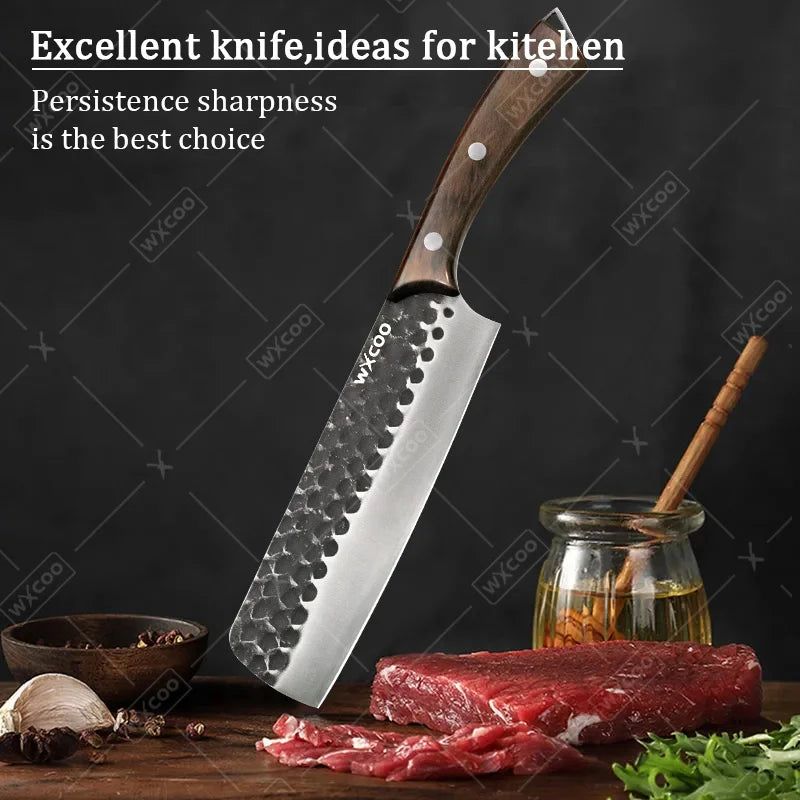 8PCS Stainless steel Professional Kitchen Chef Knife Set