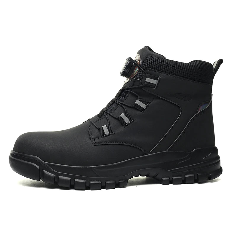 High Top Steel Toe Boots Slip Resistant Anti-Puncture