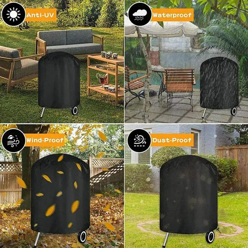 Waterproof Charcoal Grill Cover for Outside Patio Beach