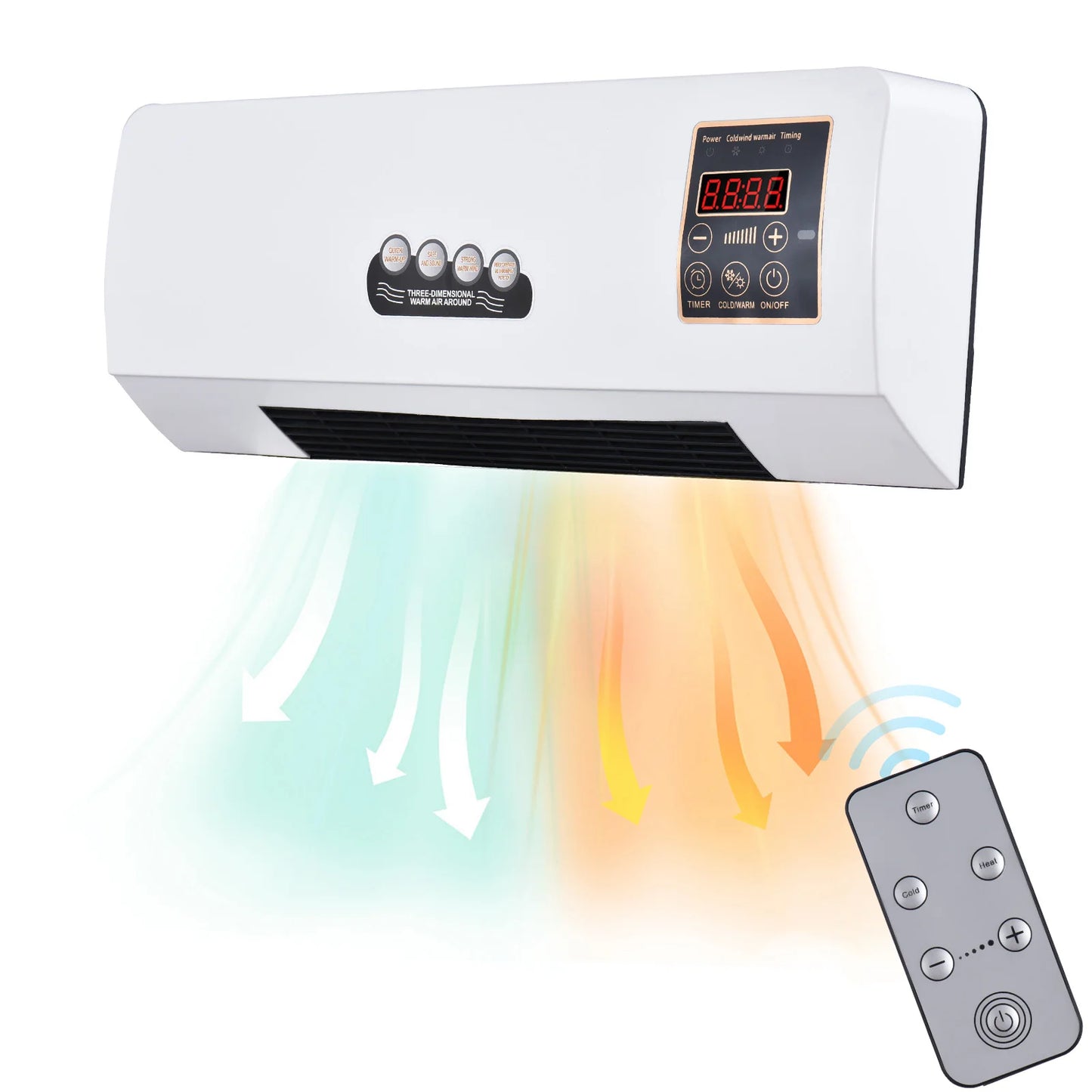 2-in-1 Air Conditioner Heater and Fan Combo