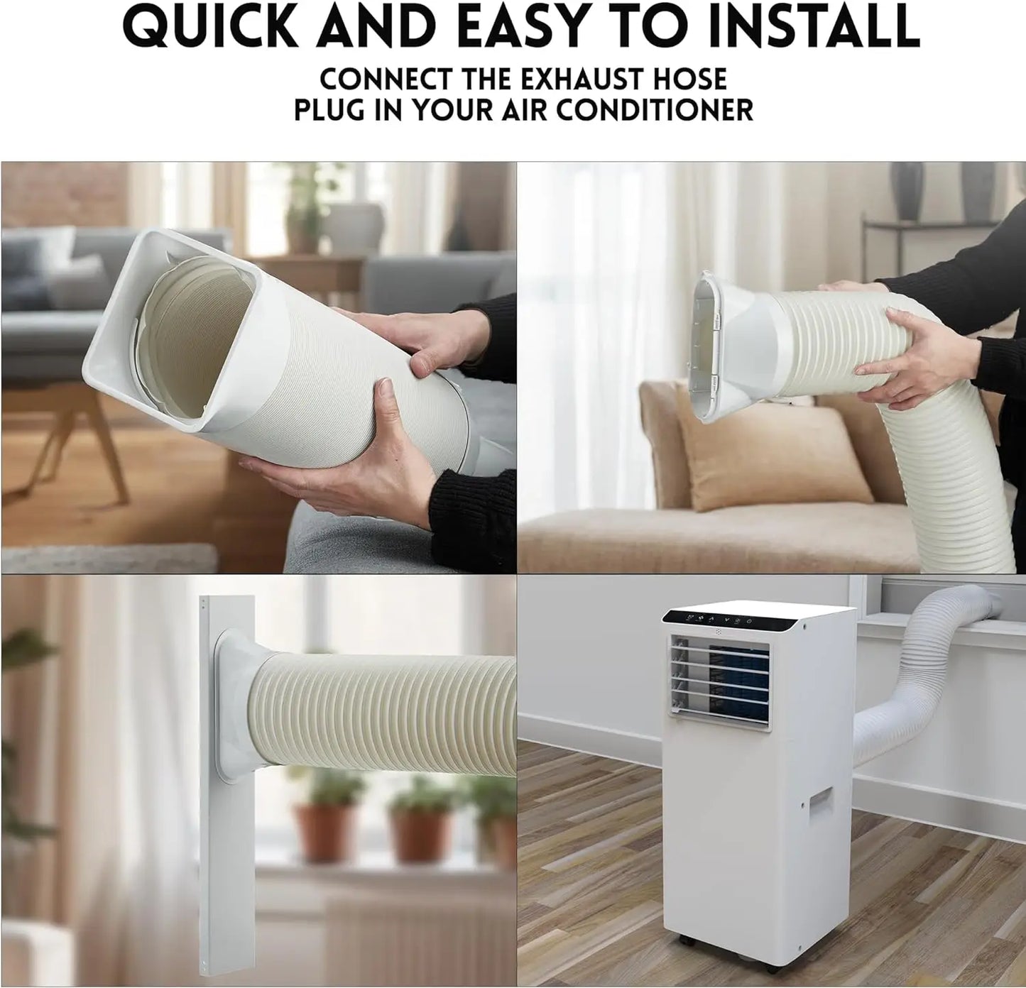 8500 BTU Portable Air Conditioner with LCD Display Remote Control