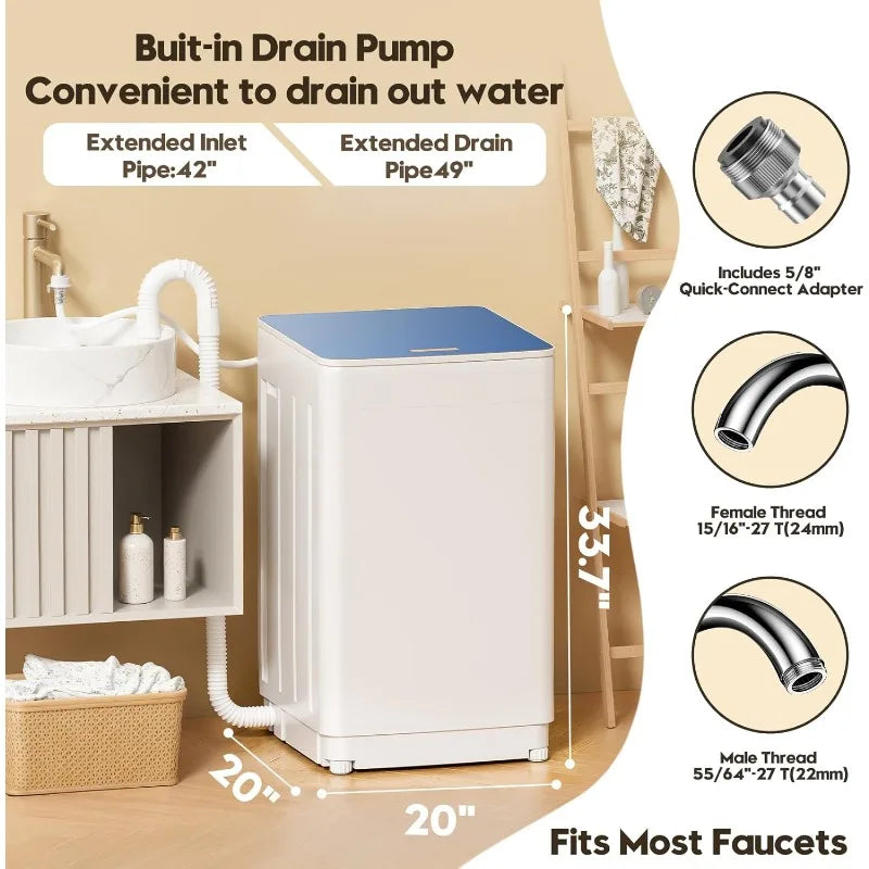 18 lbs. Portable Washer and Dryer Combo Set