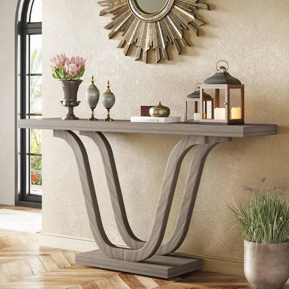 55 Inch Wood Console Table
