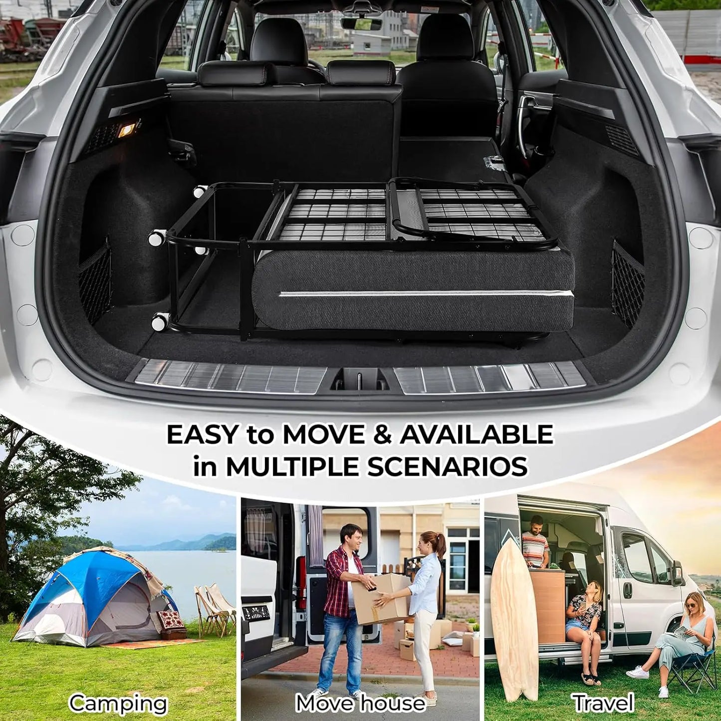 Rollaway Folding Bed with Mattress