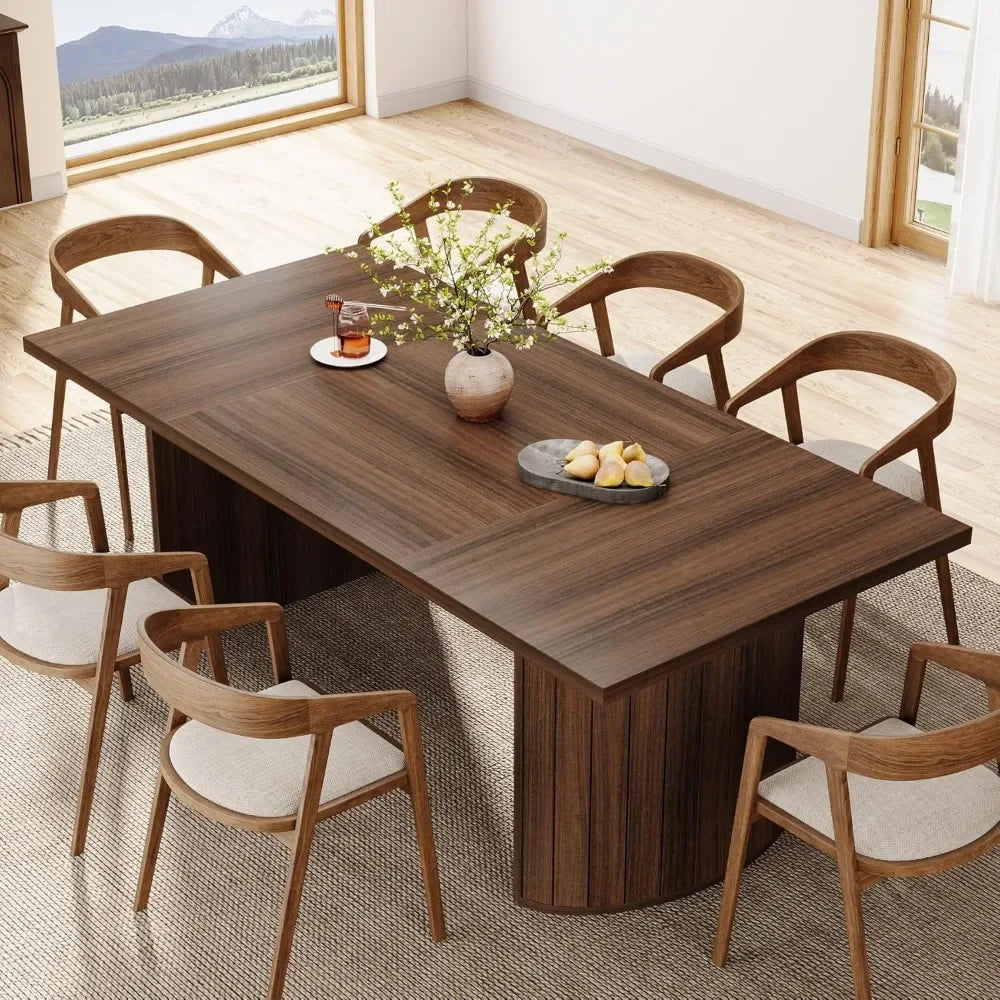 78.7" Extra Long Dining Table for 6-8 People