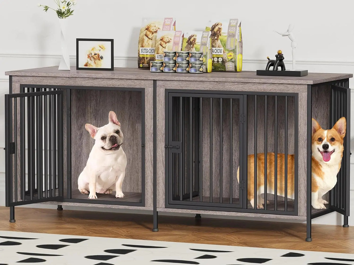 31.5" Chew-Resistant Crates for Small and Medium Dogs