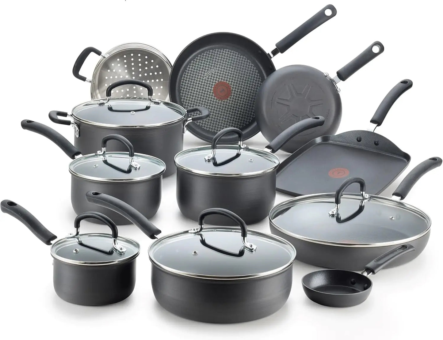 17 Piece Ultimate Hard Anodized Nonstick Cookware Set