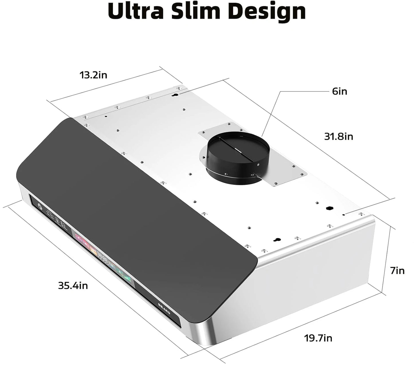 30/36 Inch Under Cabinet Range Hood with Voice/Gesture/Touch Control