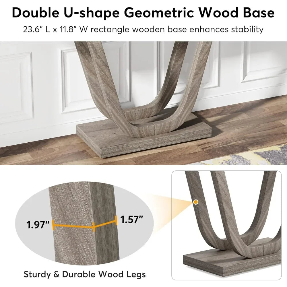 55 Inch Wood Console Table